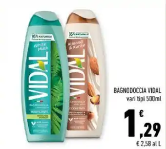 Conad BAGNODOCCIA VIDAL vari tipi 500ml offerta