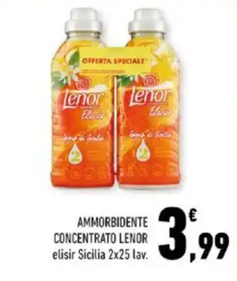 Conad AMMORBIDENTE CONCENTRATO LENOR elisir Sicilia 2x25 lav. offerta