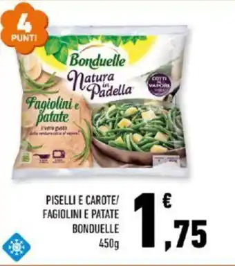 Conad PISELLI E CAROTE/ FAGIOLINI E PATATE BONDUELLE 450g offerta