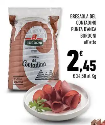 Conad BRESAOLA DEL CONTADINO PUNTA D'ANCA BORDONI offerta