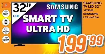 Golino Service SAMSUNG TV LED 32" 32T4302 offerta