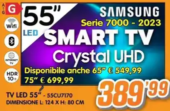 Golino Service SAMSUNG TV LED 55" - 55CU7170 offerta