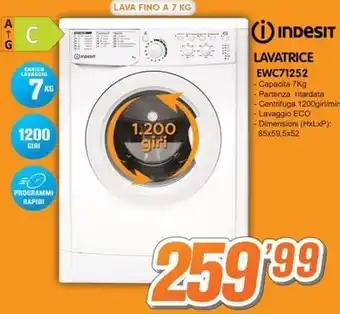 Golino Service INDESIT LAVATRICE EWC71252 offerta