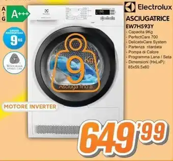 Golino Service Electrolux ASCIUGATRICE EW7H593Y offerta