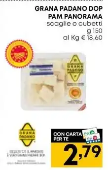 Panorama GRANA PADANO DOP PAM PANORAMA scaglie o cubetti offerta