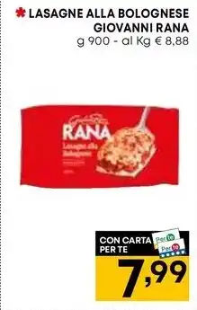 Panorama LASAGNE ALLA BOLOGNESE GIOVANNI RANA offerta