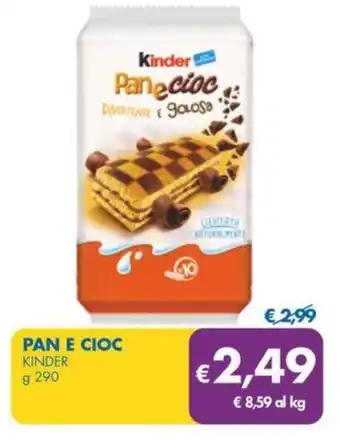 MD Discount PAN E CIOC KINDER g 290 offerta