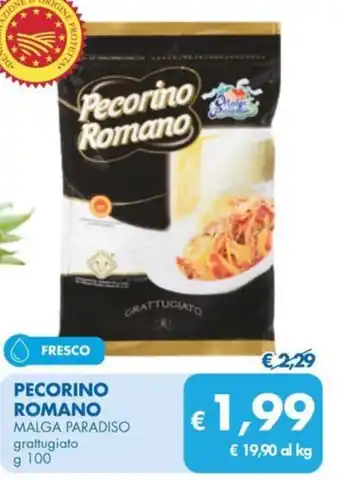 MD Discount PECORINO ROMANO MALGA PARADISO grattugiato 100 g offerta