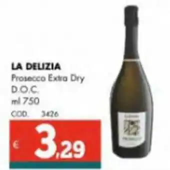 Altasfera LA DELIZIA Prosecco Extra Dry D.O.C ml 750 offerta