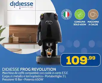 Euronics DIDIESSE FROG REVOLUTION Macchina da caffè offerta