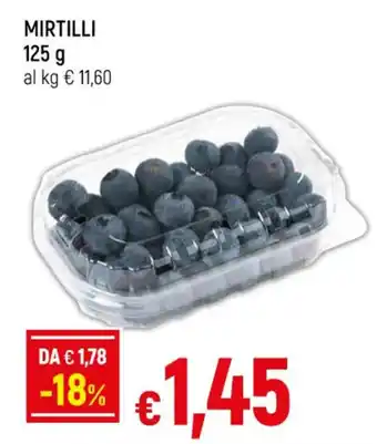 Famila MIRTILLI 125 g offerta