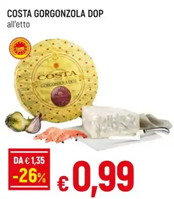 Famila COSTA GORGONZOLA DOP all'etto offerta