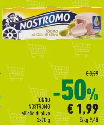 Conad TONNO NOSTROMO all'olio di oliva 3x70 g offerta