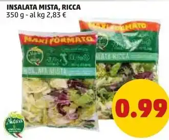 PENNY INSALATA MISTA, RICCA 350 g offerta