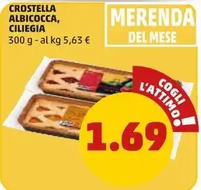 PENNY CROSTELLA ALBICOCCA, CILIEGIA 300 g offerta