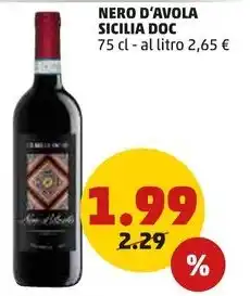 PENNY NERO D'AVOLA SICILIA DOC 75 cl offerta