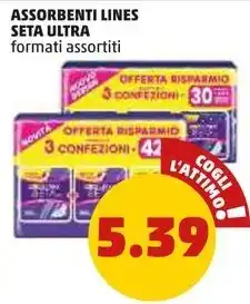 PENNY ASSORBENTI LINES SETA ULTRA formati assortiti offerta