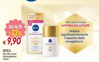 Galassia NIVEA Olio-Siero Corpo Antismagliature 100 ml offerta