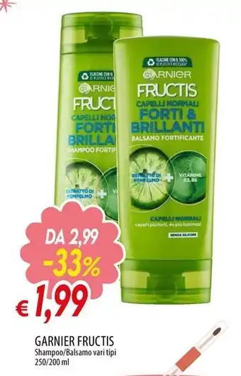 Galassia GARNIER FRUCTIS Shampoo/Balsamo vari tipi 250/200 ml offerta