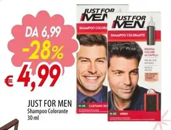 Galassia JUST FOR MEN Shampoo Colorante offerta