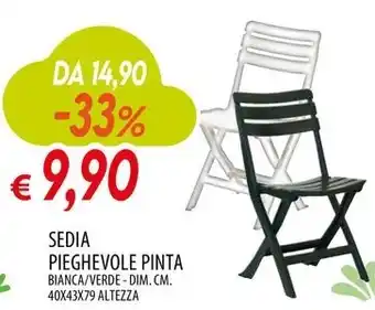 SEDIA PIEGHEVOLE PINTA