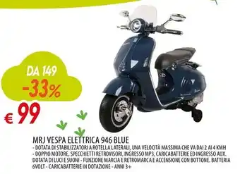 Galassia MRJ VESPA ELETTRICA 946 BLUE offerta