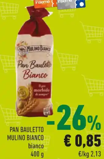 Conad PAN BAULETTO MULINO BIANCO bianco 400 g offerta