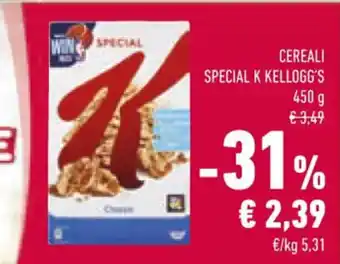 Conad CEREALI SPECIAL K KELLOGG'S 450 g offerta