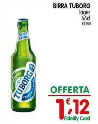 D'Ambros BIRRA TUBORG lager 66cl offerta