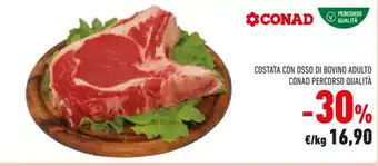 Conad COSTATA CON OSSO DI BOVINO ADULTO CONAD PERCORSO QUALITÀ offerta