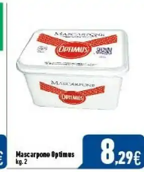 Optimus - mascarpone cremoso e delicato