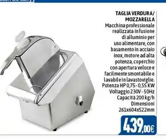 C+C Italmarket Taglia verdura/ mozzarella offerta