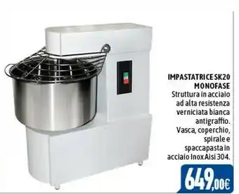 Impastatrice sk20 monofase