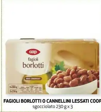 Ipercoop Coop - fagioli borlotti 230 g(ml) offerta