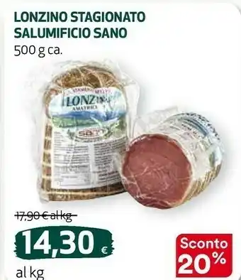Salumificio sano lonzino stagionato