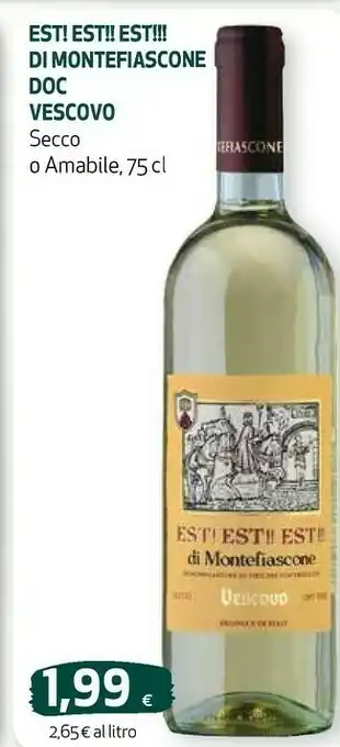 Ipercoop Vescovo est! est!! est!!! di montefiascone offerta