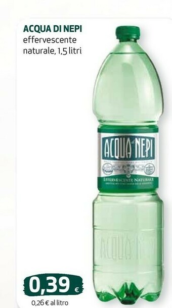 Ipercoop Acqua minerale effervescente naturale offerta