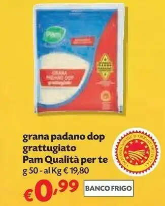 Pam grana padano dop grattugiato