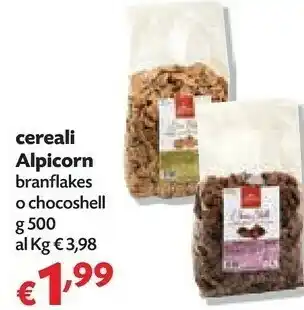 Panorama Alpicorn cereali branflakes offerta