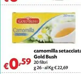 Panorama Gold bush - camomilla setacciata 26 g(ml) offerta