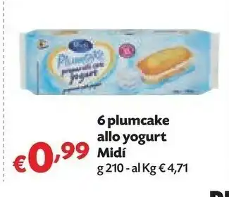 Midí 6 plumcake allo yogurt
