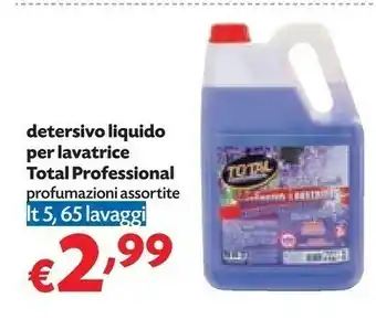 Panorama Total professional detersivo liquido per lavatrice offerta