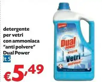Panorama Dual power detergente per vetri con ammoniaca anti polvere offerta