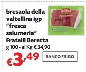 Panorama Beretta - bresaola della valtellina igp 100 g(ml) offerta