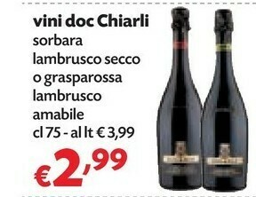 Panorama Vini doc sorbara lambrusco secco offerta