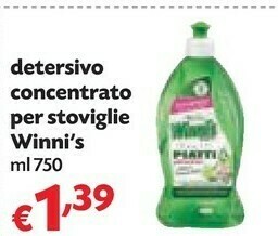 Panorama Winni's detersivo concentrato per stoviglie offerta