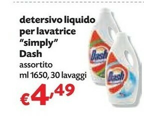 Panorama Detersivo liquido per lavatrice simply offerta