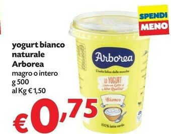 Pam Yogurt bianco naturale 500 g(ml) offerta