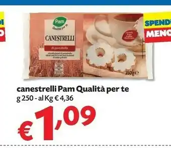 Pam Pam & panorama - canestrelli le specialità 250 g(ml) offerta
