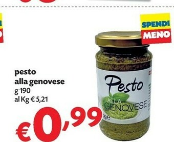 Pam Pesto alla genovese offerta
